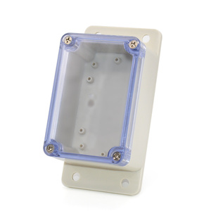 138*68*50mm ABS IP65 <b>Waterproof</b> Shockproof Dustproof <b>Electrical</b> Circular Junction <b>Box</b> Beige Clear Lid Controller Housing for - Product Image 1