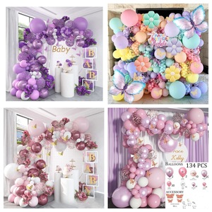 Kit d'arche de guirlande de ballons thème papillon pour <span class=keywords><strong>anniversaire</strong></span>, mariage, fête prénuptiale, <span class=keywords><strong>décoration</strong></span> de fond de <span class=keywords><strong>salle</strong></span> de mariage et de fête - Product Image 1