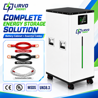 Batterie LiFePO4 LIRVO en gros 51,2 V 300 Ah 314 Ah pour stockage d'énergie domestique au sol avec contrôle Bluetooth et Wi-Fi pour système solaire