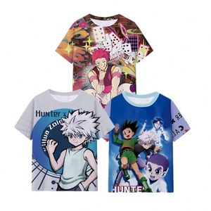 18 Designs HUNTER GON FREECSS Killua Zoldyck T-shirt en soie de lait pour femmes, chemises d'anime pour hommes et enfants - Product Image 1