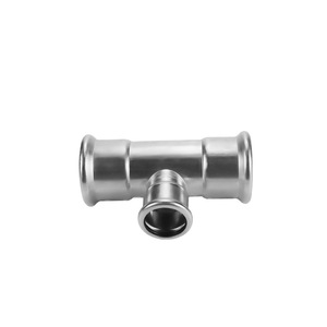 Conexión en T Reductora de Acero Inoxidable 304, Estándar EN, para Tuberías de Agua y Gas - Product Image 2