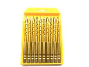 Nuevos juegos de brocas helicoidales con punta de carburo de tungsteno 2026 para taladrar vidrio, azulejos, hormigón, porcelana y cerámica - Product Image 4