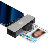 ZOWEETEK OTG lecteur de carte ISO 7816 EMV CAC USB lecteur de carte à puce écrivain pliable ATM lecteur de carte bancaire paiement pour téléphone tablettes
