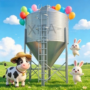 Farm Equipment Feed Storage <strong>Bin</strong> Corn, Wheat, Soybean Storage Galvanized Steel Grain <strong>Bin</strong> Silo - Product Image 2