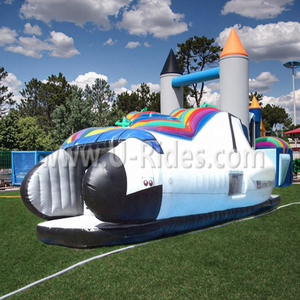Avion gonflable unisexe Offre Spéciale de PVC et jeu de tunnel pour le château et le labyrinthe interactifs de modèle de parc d'attractions - Product Image 1