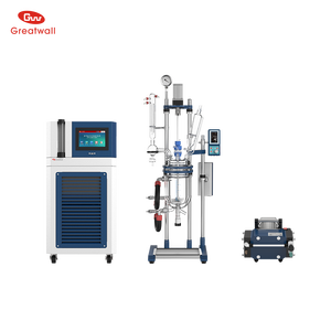 Reactor de Laboratorio Pequeño de 5L, de Vidrio Encamisado, con Enfriador y Bomba de Vacío - Product Image 2