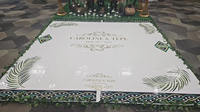 Pegatina Rectangular para Pista de Baile de Boda con Impresión Digital - OEM Impermeable, para Reuniones Familiares y Fiestas