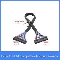 Adaptateur de carte LVDS vers HD compatible, convertisseur compatible avec les résolutions 1080P et 720P, compatible avec Raspberry Pi