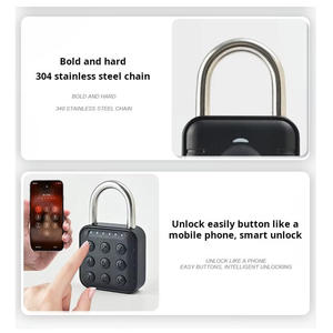 Nuevo Candado Inteligente para Exteriores sin Llave, Hecho de Aleación de Zinc, Resistente al Agua IP67, Candado de Combinación de Seguridad de Última Generación. - Product Image 5