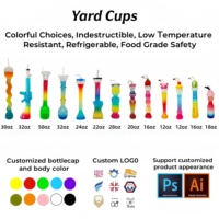 Gobelets à slush transparents personnalisables avec logo, vente en gros, pour boissons, avec paille en plastique, format grande taille