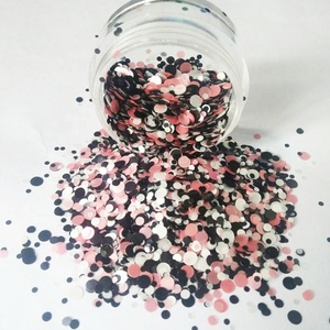 Purpurina Negra Gruesa al por Mayor, <span class=keywords><strong>Serie</strong></span> Metálica, 1 kg, para Manualidades con Uñas y Vasos - Product Image 1
