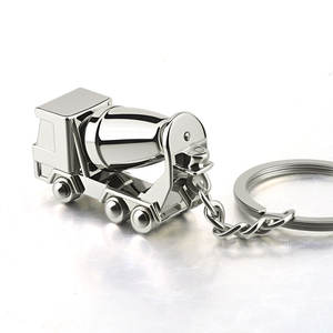 Llavero 3D Personalizado de Camión Mezclador de Concreto, Soporte para Llavero de Máquinas de Transporte, Regalos, Llavero Metálico de Camión Mezclador - Product Image 2