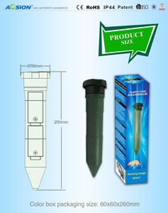 Fábrica ofrecida Venta caliente Solar Powered <span class=keywords><strong>Snake</strong></span> Vole Repelente Vibración Animal Gopher Disuasorio Mole Chaser Repelente - Product Image 4