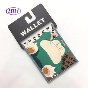 Pokemoned Gengar Snorlax Silicone Court Portefeuille Poche Monstre Porte-Cartes PU Cuir Bifold - Product Image 1