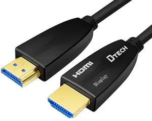 DTECH 4K HDMI Fiber Optical Cable Male to Male 50M HD Video Audio Fiber Optic HDMI Cable