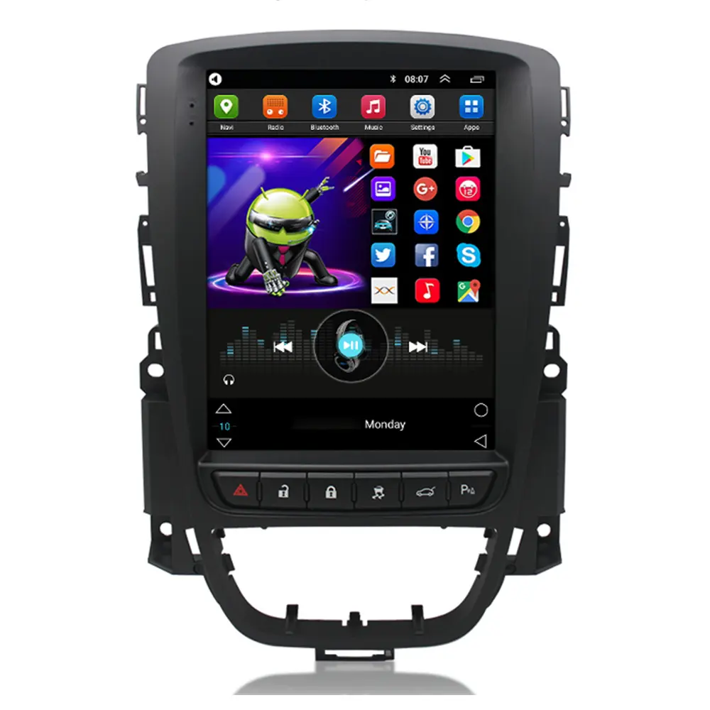 Kit multimídia automotivo android, com rádio, para opel, astra, j, vauxhall, buick, excelle, verão de 2009-2015, wi-fi, carplay, gps, multimídia, dvd player