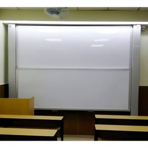 <span class=keywords><strong>Tableau</strong></span> blanc coulissant magnétique pour mobilier scolaire avec cadre en aluminium, <span class=keywords><strong>tableau</strong></span> blanc coulissant vertical avec surface d'écriture lisse - Product Image 6