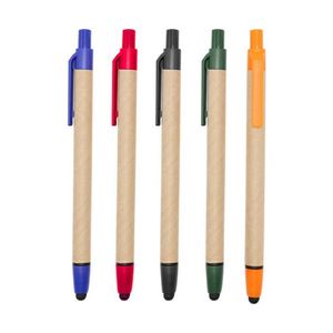 Wholesale Eco-Friendly Recycled <b>Rolling</b> <b>Paper</b> Barrel Stylus Pen Promotional Pens for Touch Screen Craft Ballpoint - Product Image 2