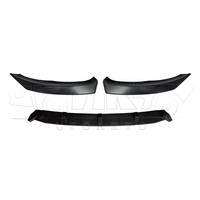 Spoiler avant noir brillant HS, lèvre de pare-chocs en 3 parties pour Ford Fiesta Hatchback Sedan 2014 2015 2016 2017 2018 2019