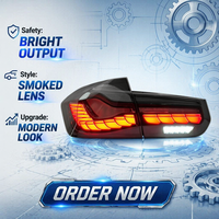 Conjunto de Luces Traseras LED Escama de Dragón para Serie 3 F30 F35 2013-2018, Luz Trasera con Intermitentes Secuenciales Dinámicos, Rojo, Piezas de Actualización Nuevas
