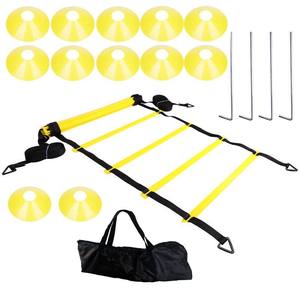 फुटबॉल/फुटबॉल गति Quickness चपलता प्रशिक्षण सेट उपकरण सीढ़ी Hurdles हेक्स के छल्ले शंकु प्रतिक्रिया गेंद बैग ले जाने के साथ - Product Image 4