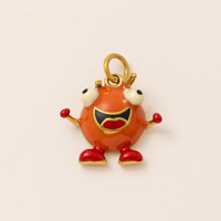 Hongtong AC-207 acier inoxydable poisson moche géométrique haute qualité breloques 18K plaqué or pendentifs pour la fabrication de bijoux