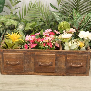 Macetas de madera Vintage de diseño moderno, cestas de plantación suculentas para interiores y exteriores, ventaja de precio a granel, Varios tamaños disponibles - Product Image 3