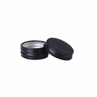 En Stock 15ml 15g Or Blanc Noir Rond Pot En Aluminium Cosmétique Boîte En Métal Ronde Menthe Bidon D'emballage de Bidon De Baume De Lèvre (NAL02-15)