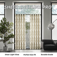 Rideaux Transparents Modernes Imperméables à Usage Commercial, Mélange Polyester-Lin, Projets de Design d'Intérieur Hôtelier, OEM/ODM, Taille Personnalisée, Livraison Directe