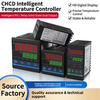 Pengontrol Suhu Digital Cerdas XRKC CH102/402 CD701-901 Input K/E/PT100 Termostat PID Industri untuk Mesin Pengemasan
