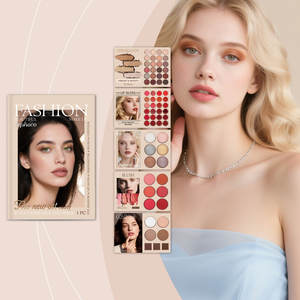 Palette Trucco Stile Libro alla Moda per <span class=keywords><strong>Donne</strong></span>, Kit di Bellezza 5 in 1 a 5 Strati - Ombretto, Lucidalabbra, Blush, Illuminante, Contouring - Product Image 2