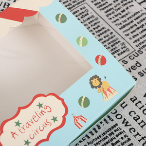 Papel rectangular personalizable, transparente a granel con ventana, alta, para invitados, con cajas de pastel de cinta - Product Image 5
