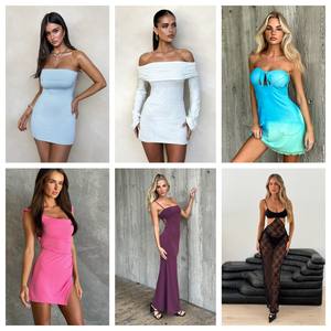 Ropa usada sin etiqueta para mujer: Vestidos, trajes de baño, tops, fardos de ropa, vestidos casuales, stock de prendas. - Product Image 5