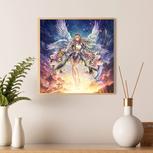 Decorazione per la casa all'ingrosso, pittura con diamanti personalizzata, angelo cartone animato, ragazza, pittura con diamanti 5D fai da te - Product Image 2