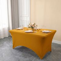 Housses de table extensibles sur mesure pour hôtels, restaurants, mariages, banquets et événements, nappes rectangulaires ajustées de qualité supérieure
