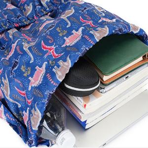 Fashion Floral Printed Design Backpack Draw <b>String</b> Sports Custom Logo Nylon Polyester <b>Bag</b> Waterproof Drawstring <b>Bag</b> Gym Backpack - Product Image 4