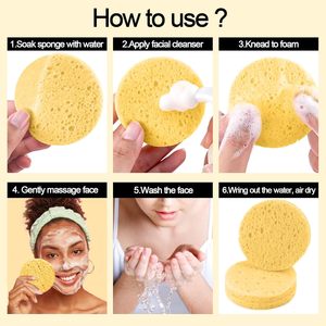 Esponja Facial de Pulpa de Madera Sostenible para Uso en Spa - Elimina la Piel Muerta, la Suciedad y el Maquillaje, Facilita la Exfoliación y el Limpieza con Celulosa - Product Image 2