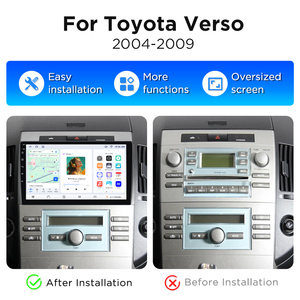 Radio para Auto Junsun con Android Carplay para Toyota Verso Corolla 2004-2009, Ventilador de Enfriamiento Integrado, GPS, Navegación, Reproductor Multimedia - Product Image 2