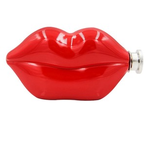 Petaca de Acero Inoxidable con Forma de Labios, Diseño de Chica con Boca Roja, Mini Petaca de Viaje de 5oz al Mejor <span class=keywords><strong>Precio</strong></span> - Product Image 6