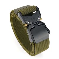 Nouvelle ceinture tactique vintage en nylon élastique avec boucle en alliage multifonctionnelle pour l'entraînement en plein air Autonomie BD03 125cm Détection d'aiguilles