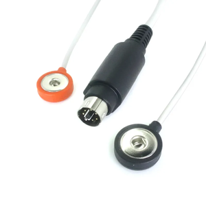 OEM ODM pemasangan pabrik steker Mini Din 2-in-1 6PIN untuk puluhan 4.0mm terapi elektroda PVC tembaga jepret untuk bangunan luar ruangan - Product Image 4