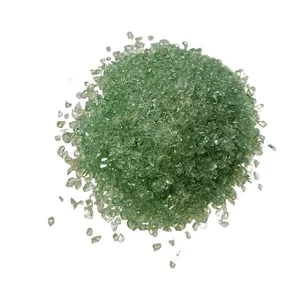 جودة عالية السمكة الزجاجية اللون 1-3 ملليمتر اللون الأخضر السحوق الزجاج الزجاج للحرف