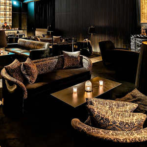 Moderno Night Club divano <span class=keywords><strong>VIP</strong></span> Black Lounge Nightclub mobili da Bar modulare Hotel Lounge Booth Led KTV Bar divano - Product Image 3