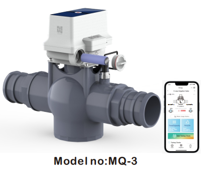 Smart 3-Way Ball Valve Solar 4G/LoRaWAN Wireless Control Automatic Irrigation & Water Management System OEM/ODM Supported
