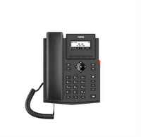 Teléfono VoIP MaxComm X301 Negro con Soporte G.711/G.729A/B para Redes LAN y IP con Cable en Oficina