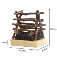 Lampe de camping en bois massif créative, lampe de feu de camp en forme de branche d'arbre, veilleuse LED à bruit blanc pour le sommeil des bébés