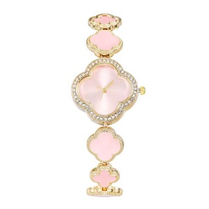 Phụ Nữ Của Retro Cổ Điển Thạch Anh Xem <span class=keywords><strong>40Mm</strong></span> Hợp Kim Trường Hợp Kính Quay Số Cửa Sổ Hợp Thời Trang Clover Vòng Đeo Tay Thiết Kế Cho Trẻ Em Thời Trang - Product Image 5