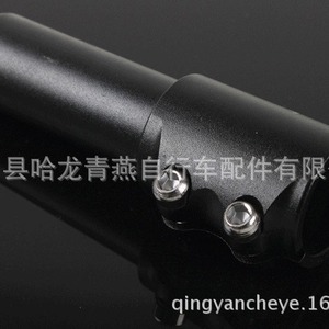 Tija de manillar para bicicleta de montaña, abrazadera de manillar de 31,8mm, 25,1-26,5mm, mecanizada por CNC, elevador de horquilla de alta resistencia, negro y plateado - Product Image 4