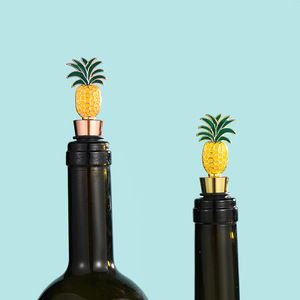 Pineapple Wine <b>Stopper</b> Gold Silver Rose Gold Zinc Alloy Sealing <b>Bottle</b> <b>Stopper</b> For Wine Preservation - Product Image 3