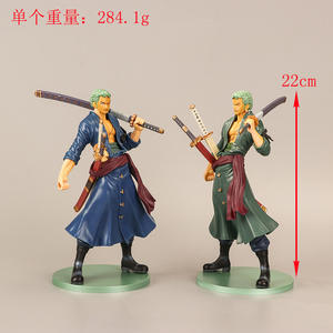 2 colori 22CM <span class=keywords><strong>Anime</strong></span> Figure Roronoa Zoro <span class=keywords><strong>Action</strong></span> Figures giocattoli da collezione <span class=keywords><strong>Manga</strong></span> Figurine - Product Image 3